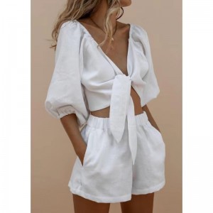 Kobiety koronkowe z zestawem szortów